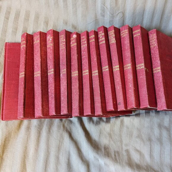 Rudyard Kipling 1908 Antique book set of 13 Kipling’s classic stories - Picture 1 of 12